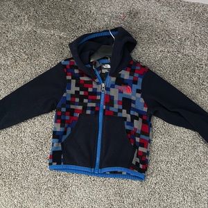 6-12 gently worn north face fleece jacket